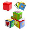 Diy Education Playing Dice with Card,diy Dice,for Teaching, Set Of 4