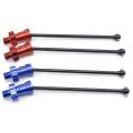 4pcs Metal Front and Rear Drive Shaft Cvd,red