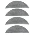 4 Pcs Gray Mop Cloths Rag Replacement for Xiaomi Lydsto R1