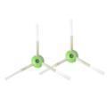 1pair Cleaning Brushes for Robot Roomba Vacuum Cleaner Green