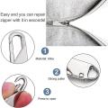 Metal Replacement Zipper (10 Pieces), Metal Tabs for Zip Repair