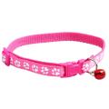 20 Pack Adjustable Cat Collar with Bell, Pet Collar, (rose and Black)