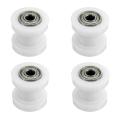 4x Motorcycle Retrofit Chain Guide Sprocket Chain Tensioner (white)