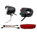 Electric Bicycle Front Rear Light Set Cycling E-bike Accessories