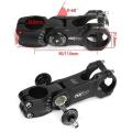 Ouo 0-60 Degree Adjust Stem Bike Handlebar Stem,90mm Full Black