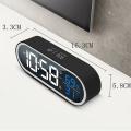 Led Digital Alarm Clock Snooze Temperature Humidity Black