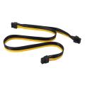 Atx Cpu 8 Pin Male to Dual Pcie 8(6+2) Pin Male Power Adapter Cable