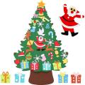 Diy Felt Christmas Tree Kids Craft Set, Wall Hanging Detachable Felt