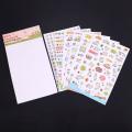 6 Sheet Pattern Cute Animals Stickers Pvc Notebook Making Gift