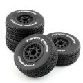 4pcs 112mm 1/10 Short Course Truck Tire Tyres Wheel with 12mm Hex