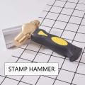 1lb Brass Metal Stamping Hammer Double-face Mallet Heads Brass Hammer