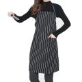 2 Pack Pockets Black Chef Apron for Women Men 30.3 Inch X 24 Inch