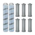 8 Pcs Hepa Filter Roller Brush Parts for Tineco A10/a11 One S11/s12