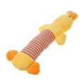 4pcs Dog Chew Squeaky Toys Plush Squeak Pet Puppy Elephant+duck