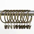 36 Pack Rings Curtain Clips Strong Metal Window Curtain Ring (bronze)