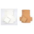 100pcs Kraft Paper Box Nice Kraft Box Packaging Box Small Size-white