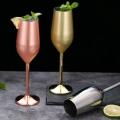 Stainless Steel Wine Tumbler Champagne Cup Cocktail Glass Bar Gold