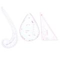 10 Stlye Plastic Ruler Set Grading Rulers Curve Design Sewing Set