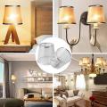 2 Pack Clip On Gauze Chandelier Lamp Shades Lampshade (silver)