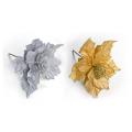 4pcs Artificial Flowers Xmas Tree Decorations New Year Christmas Gift