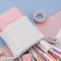 Telescopic Pop-up Pencil Bag Cosmetic Storage Bag for School Office,a