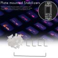 Plate Mounted Stabilizers 6.25x for Mechanical Keyboard(transparent)