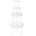 Cake Stand Cake Plate 4 Reusable Cake Supports with 12 Plastic Dowel