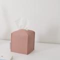 2pcs Pu Leather Tissue Box Holder, for Bath Vanity Countertop