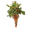 Easter Bunny Carrot Shape Wreath with Burlap for Home Festival Decor