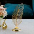 Gold Metal Wrought Iron Candle Holder European Home Decoration