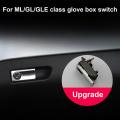 Glove Box Handle Pull Open Puller Box Tool Pull Cover with Hole Gray