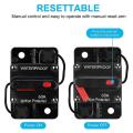 Waterproof Circuit Breaker,with Manual Reset,12v-48v Dc,60a,for Car