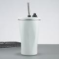 304 Stainless Steel Straw Cup Portable Diamond-shaped Coffee Cup Accompanying