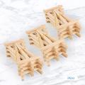 24 Pcs Mini Easels Triangle Small Easel for Wedding Business Card