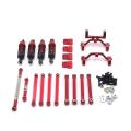 Steering Link Rod Shock Absorber for Mn D90 Mn-90 1/12 Rc Car,red