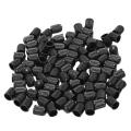 Set Of 100 - Black Plastic Replacement Valve Caps
