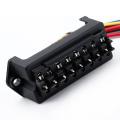 8 Way Dc32v Circuit Blade Fuse Box Holder Ato 2-input 8-ouput Wire