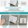 6 Pcs Wall Phone Holder Wall Mount Self-adhesive Cell Phone(as Shown)