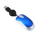 Usb Wired Mouse Cable Tiny Small Mouse for Windows 98(blue)