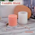 Round Shape Candle Silicone Mould Diy Aromatherapy Candles Mold Long