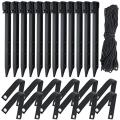 25 Pcs Tree Stake Kit Tree Straightening Kit, for 4 Young Tree