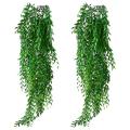 2pcs Artificial Hanging Plants for Wall Garden Wedding Basket Decor