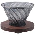Coffee Obsidian Diamond Hand-brewed Coffee Sharing Pot Filter Cup ,b
