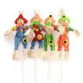 4pcs Small Autumn Fall Harvest Scarecrow Decoration for Halloween