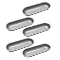 5 Pcs Carbon Steel Sausage Molds Pan for Diy Homemade Bread Tool