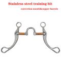 Stainless Steel Snaffle Bit for Horses Coronet Mouth Training Bit