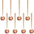 8pcs Rose Gold Plated Stainless Steel Espresso Spoons, Mini Teaspoons