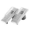2pcs Car Signal Light Repeater Lamp Cover White for Mercedes-benz