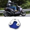 Motorcycle Foot Side Stand Pad Plate Kickstand Enlarger Black