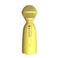 Microphone Child Hand Held Microphone for Mobile Phone Karaoke Yellow